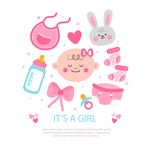卡通婴儿元素