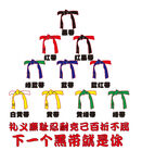 跆拳道段位文化墙