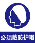 戴防护帽