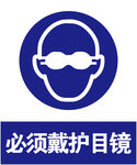 戴护目镜