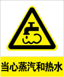 当心蒸汽