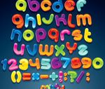 可爱卡通英文字母