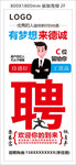 房产招聘展架