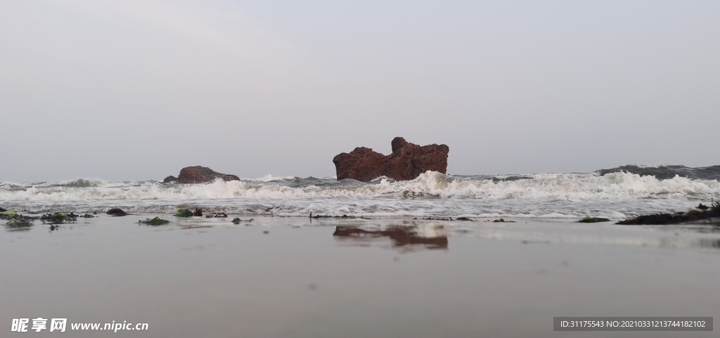 海滩碎石 海滩美景 美丽海滩