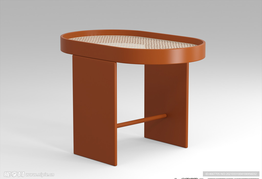 3D角几模型 边几模型    