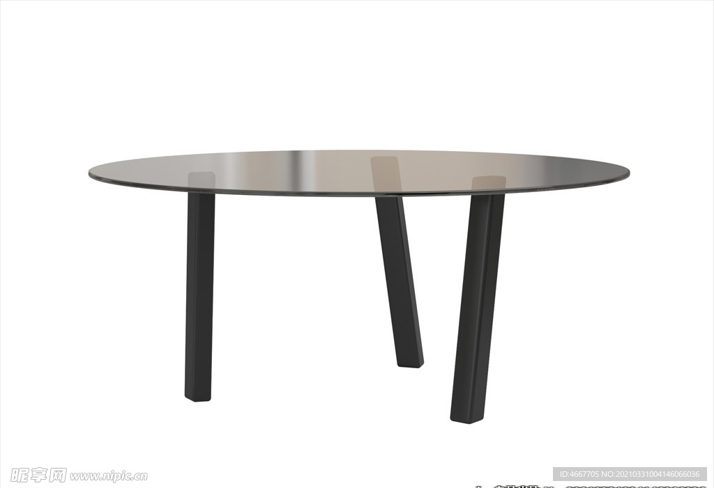 3D角几模型 边几模型    