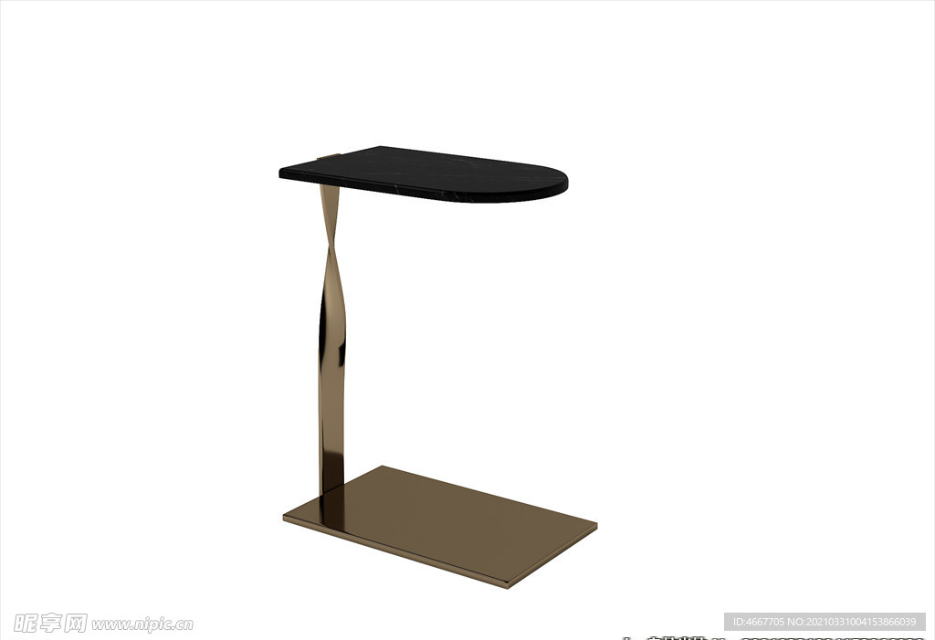 3D角几模型 边几模型    