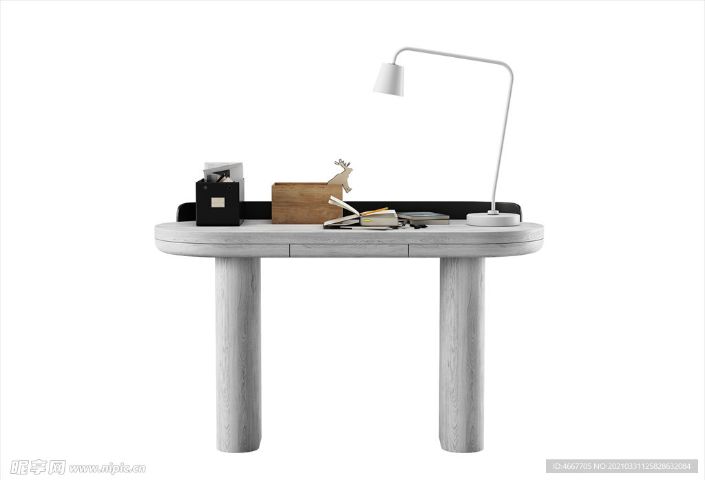 3D书桌模型 梳妆台模型