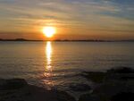 奥克兰海滨夕阳风光