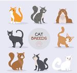 扁平化可爱小猫
