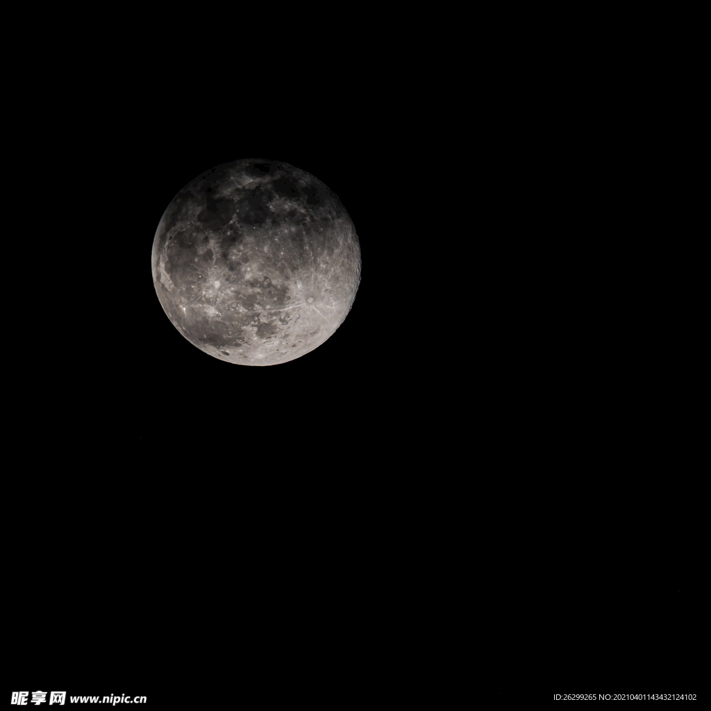 科技黑色宇宙天空月球