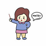 卡通说英文的女孩