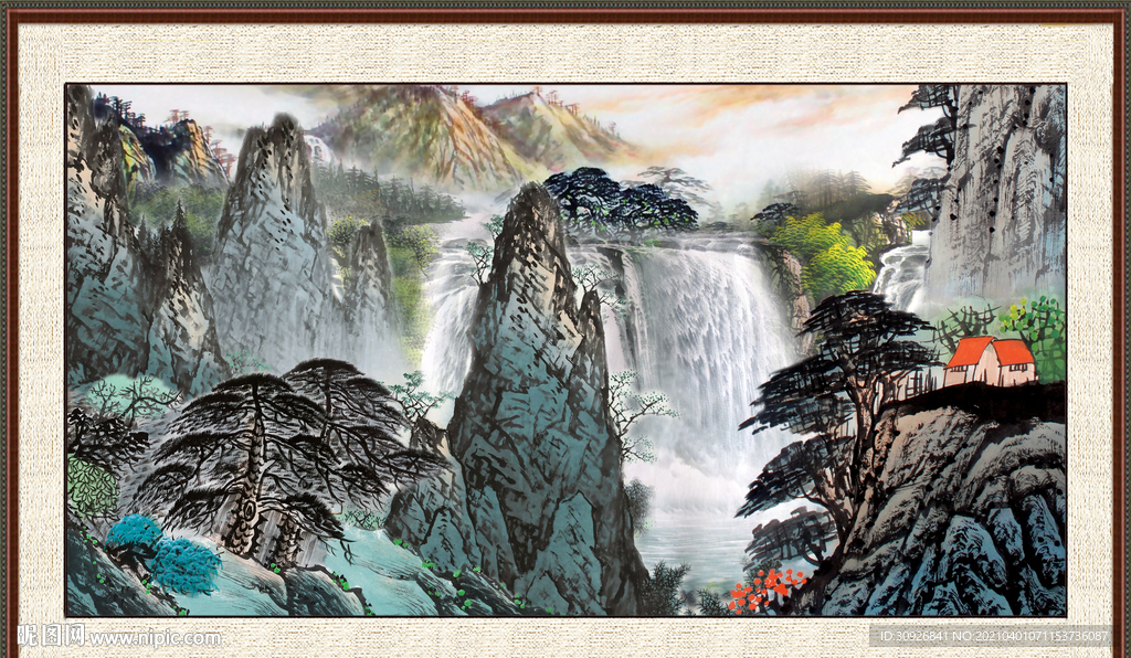 山水风景画 