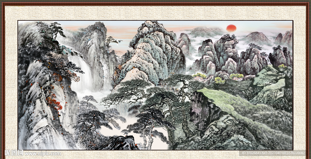 山水风景画 