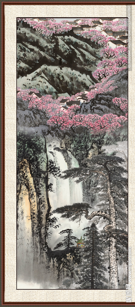 中式国画山水 