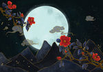 山水壁画