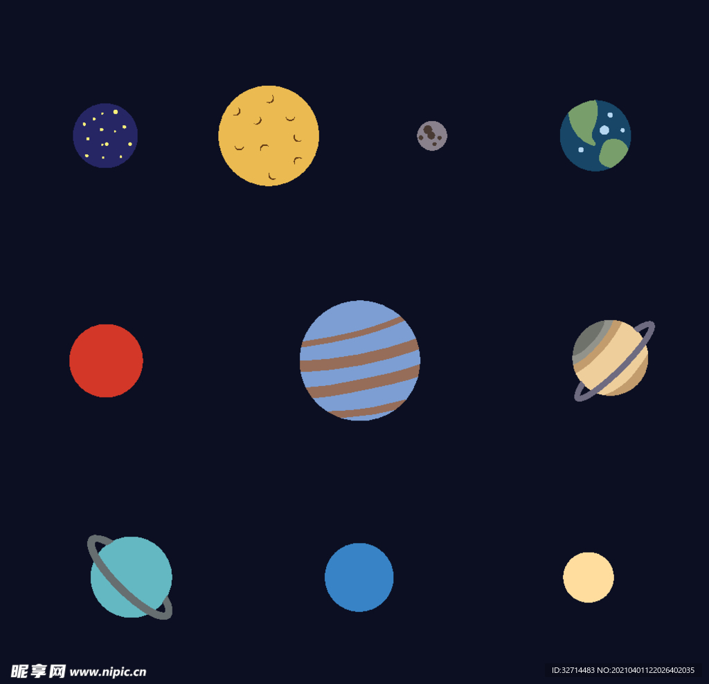 星球免扣素材