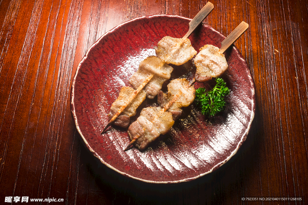 日本料理烤五花肉