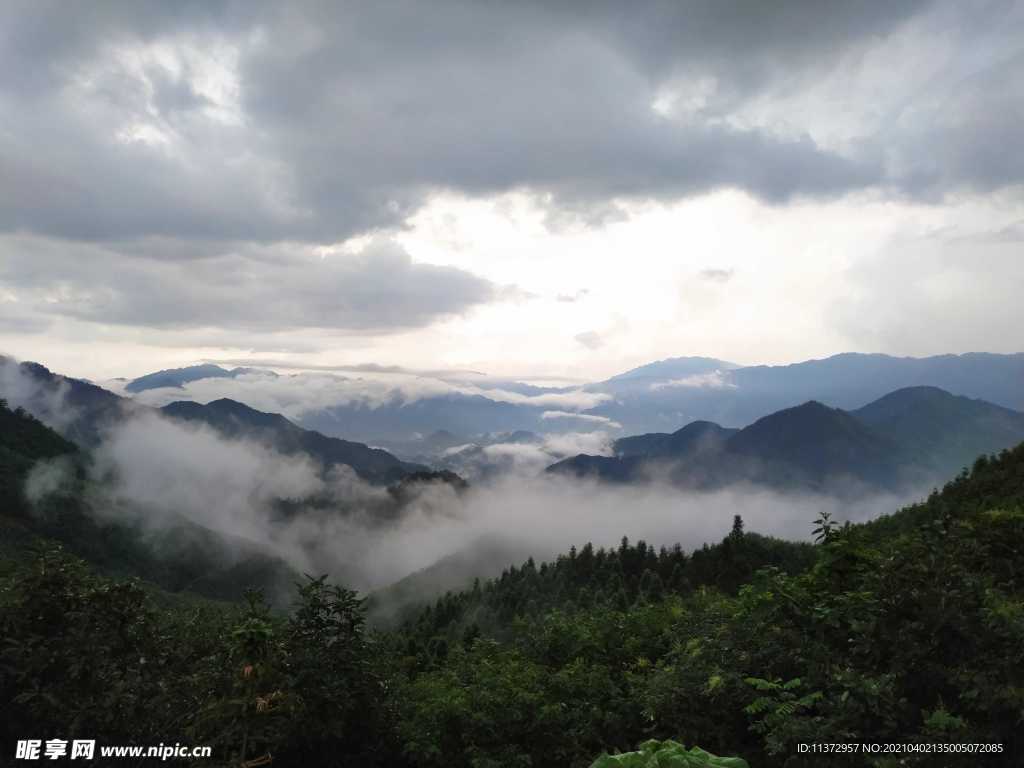 高山  云海