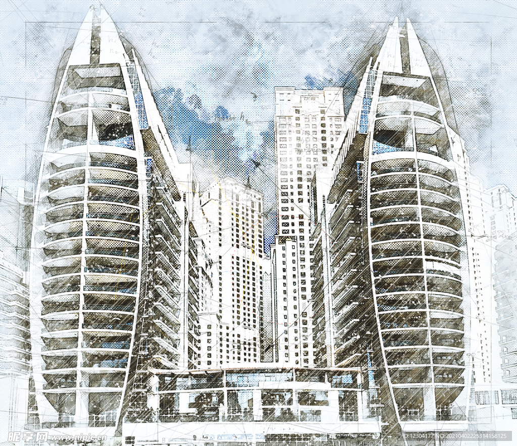 建筑手绘