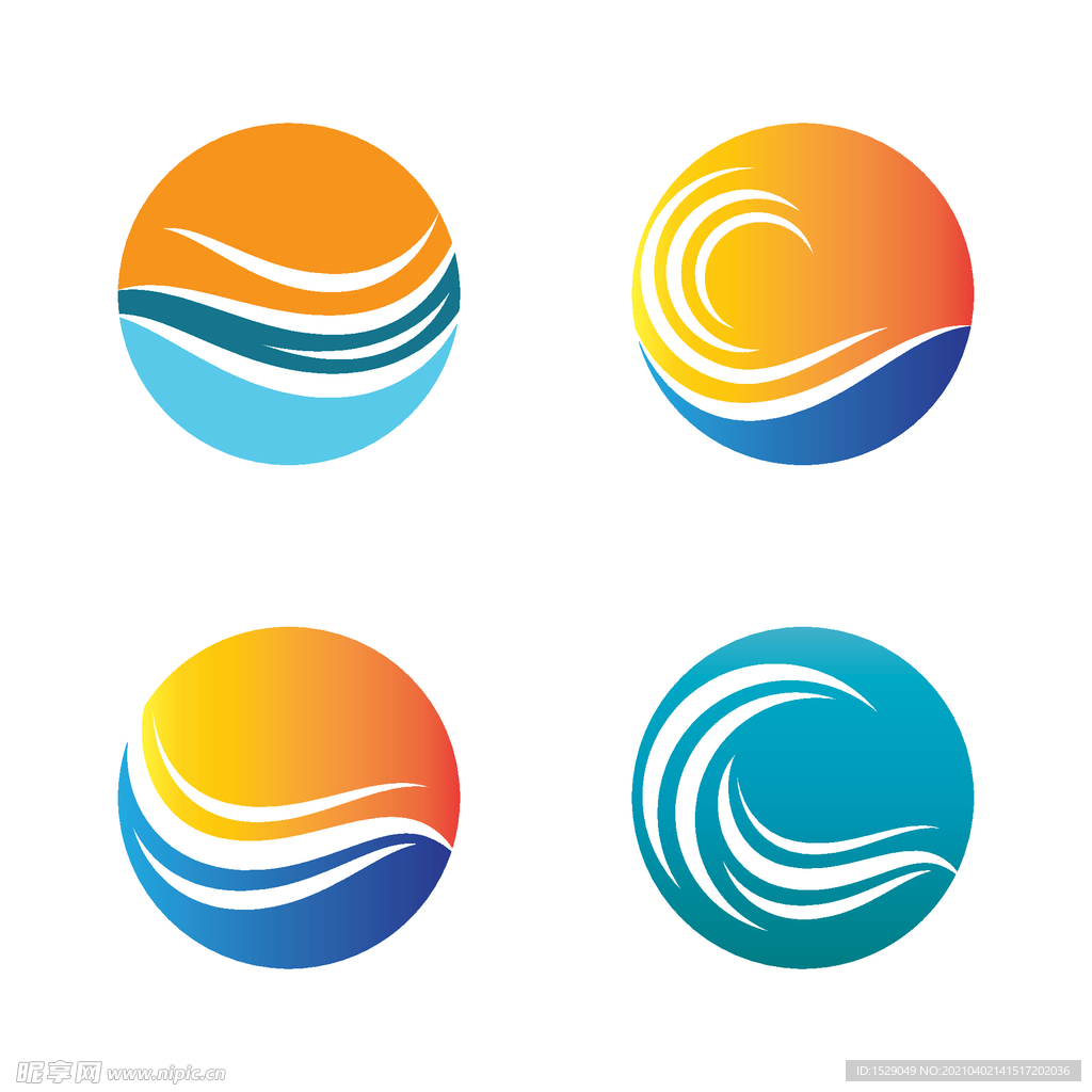 海水海面图标
