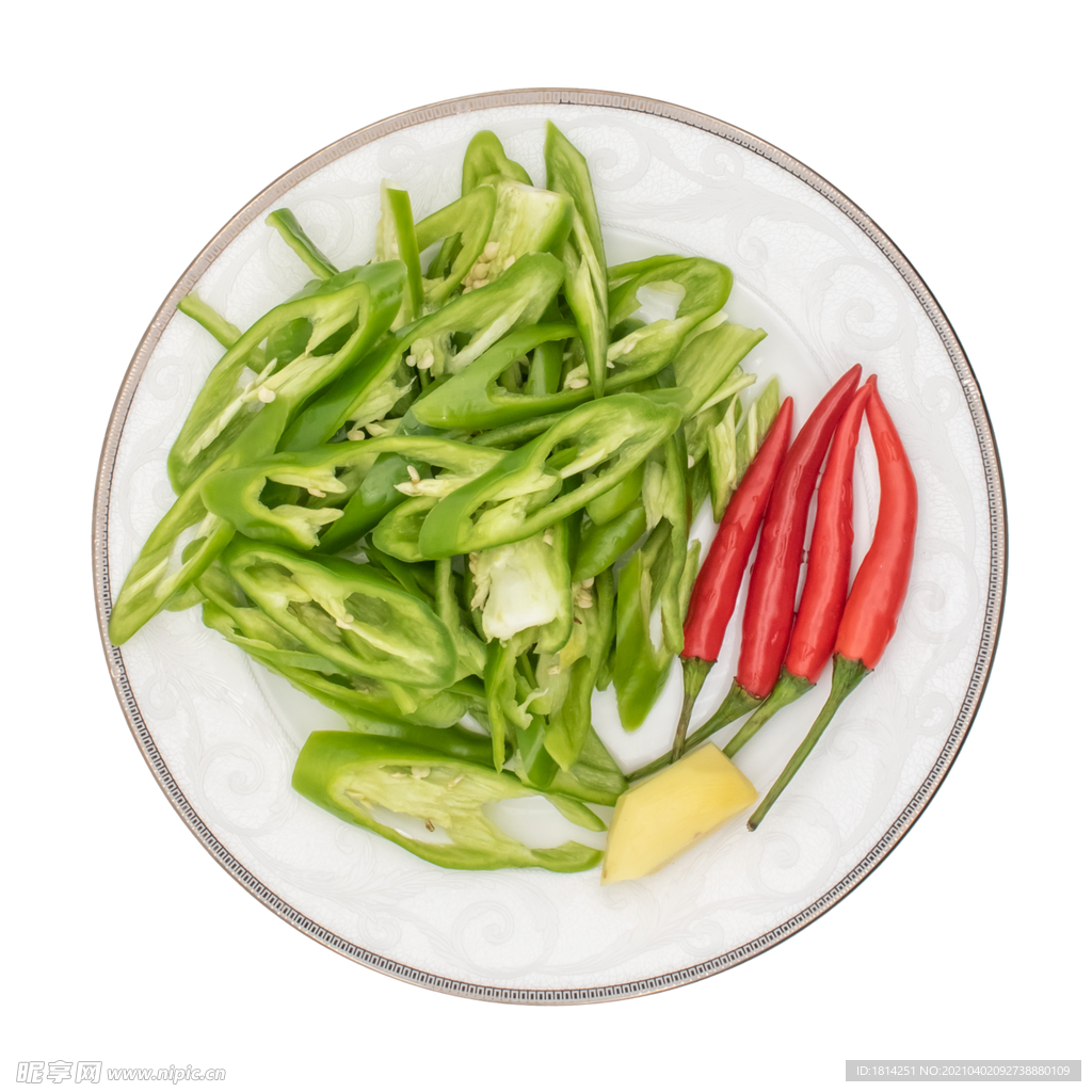 切开辣椒蔬菜