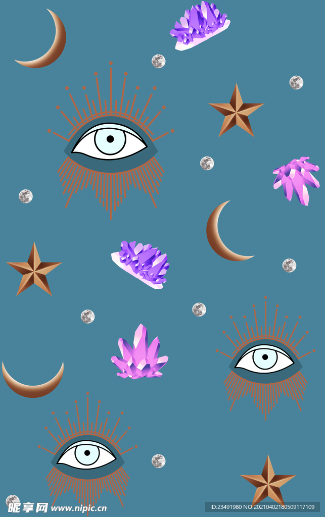 星星月亮眼睛