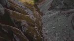 航拍高山峡谷溪流