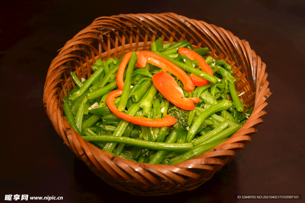 餐馆新菜 青菜 菜心 摄影图
