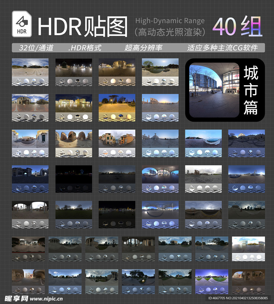 HDR贴图 HDR城市贴图