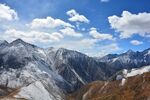 西藏风景 雪山 蓝天 白云