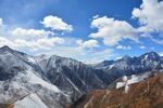 西藏风景雪山 蓝天 白云