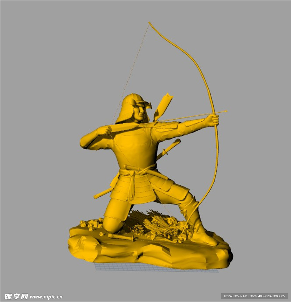 CAD立体雕塑模型