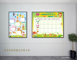 幼儿园一周食谱展板