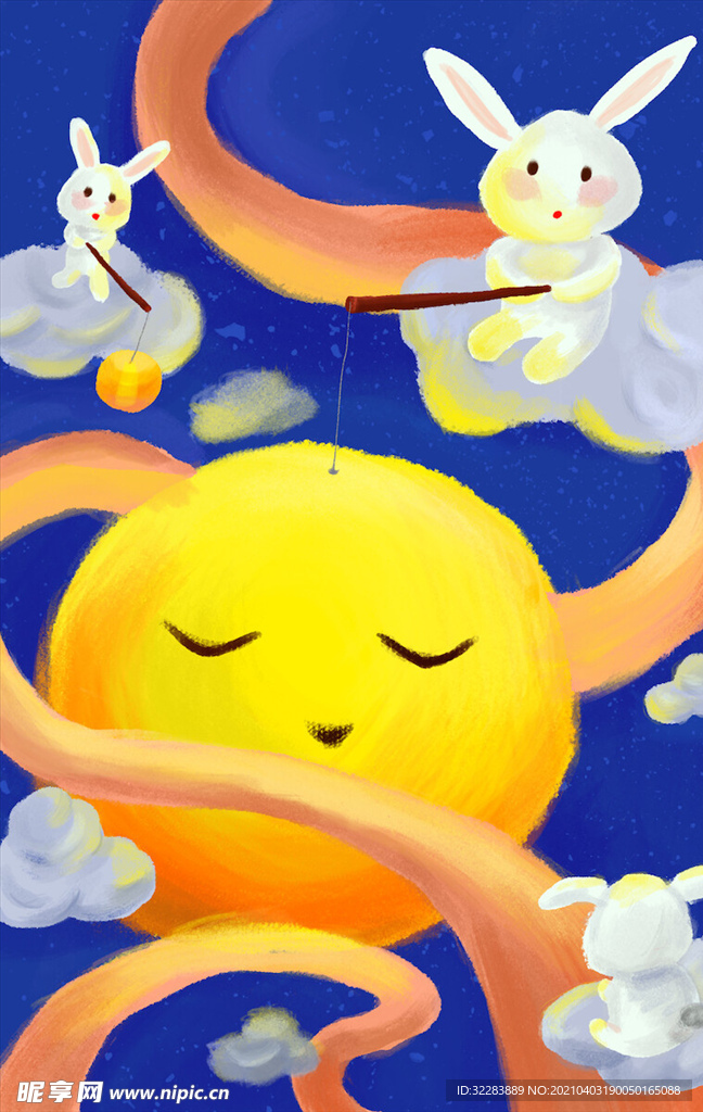 中秋手绘插画