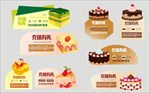 创意面包店促销标签异形