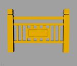 CAD栏杆装饰立体模型