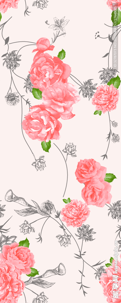 手绘花