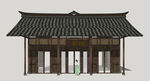 乡村木构民居建筑