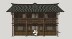 乡村木构民居建筑