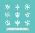 冬季白色雪花