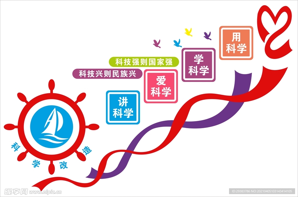科学背景墙