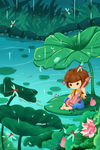 谷雨插画