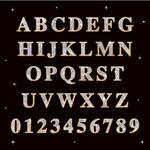 金属亮片字母数字