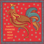 公鸡灯笼新年
