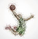 篮球人物矢量