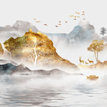金色山水
