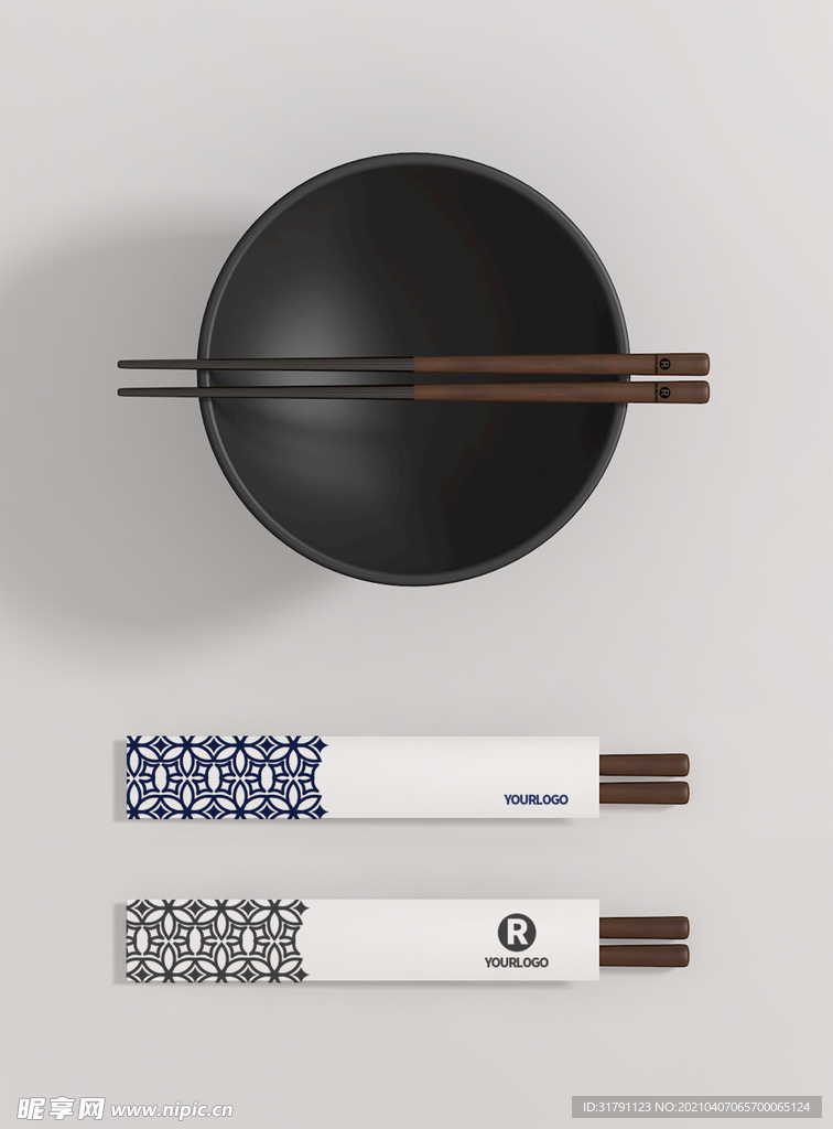 筷子包装样机