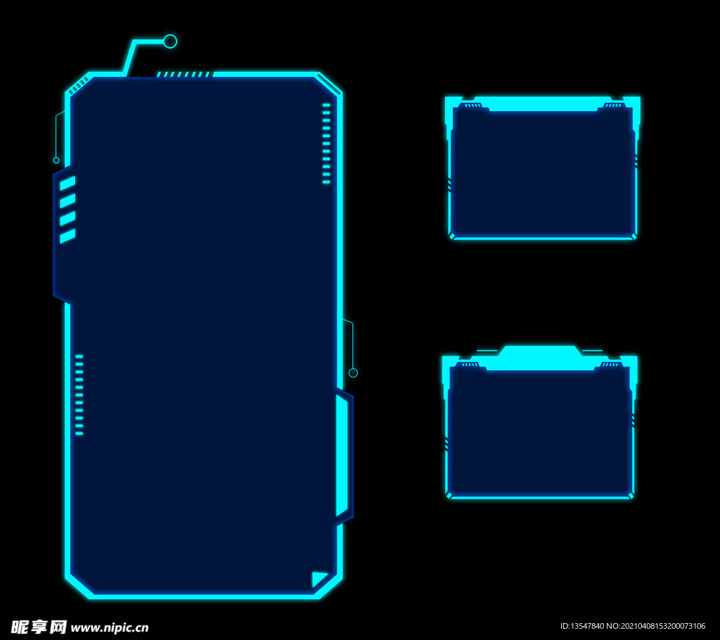 科技框 科技感 游戏框 科技