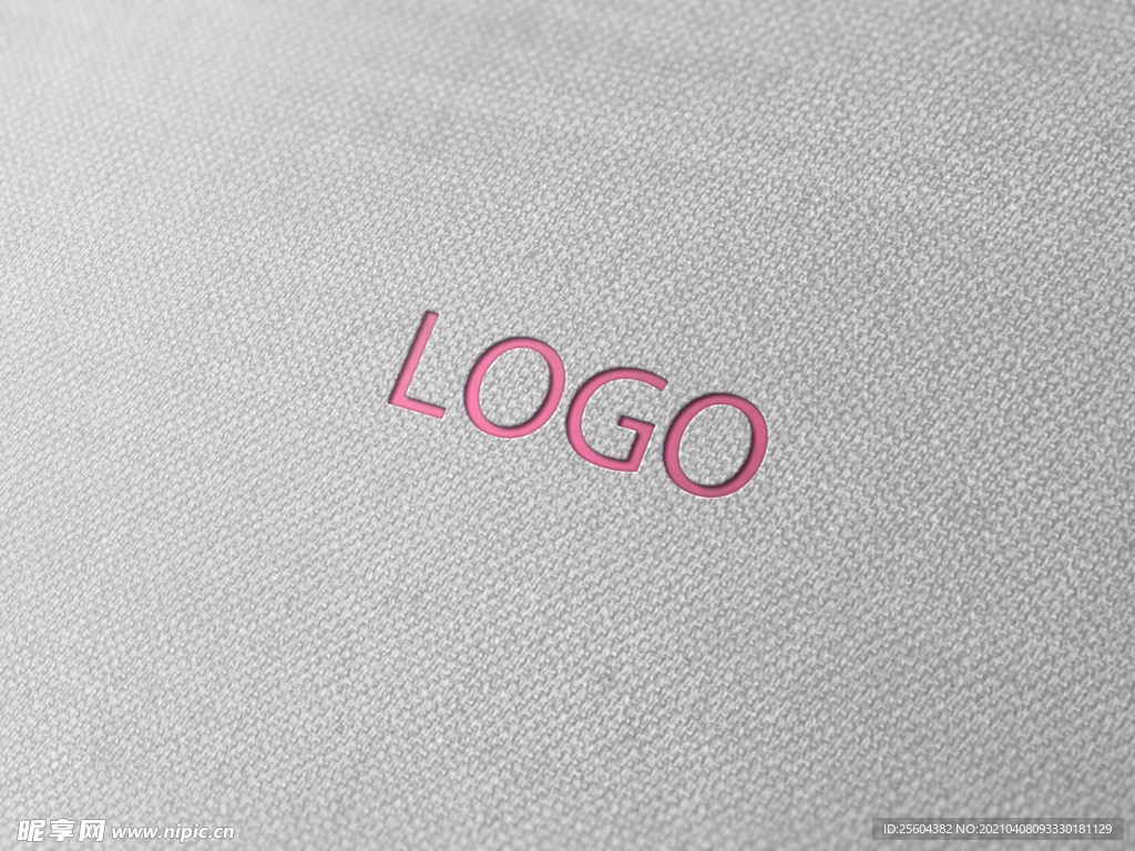 纹理logo印刷样机模板